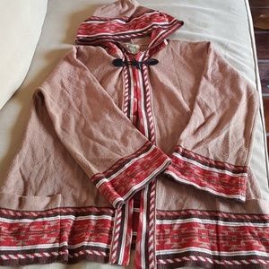vintage Montgomery Ward long hoodie cardigan